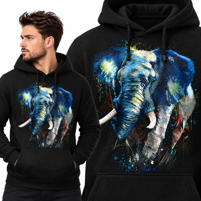 BLUZA Z KAPTUREM ZWIERZĘTA SŁOŃ 2